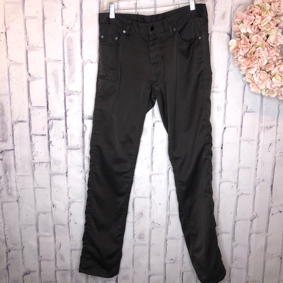 comune Denim - Comune button fly super skinny army green jeans